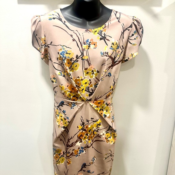 Darling London Mauve Floral Dress Large - Picture 2 of 10